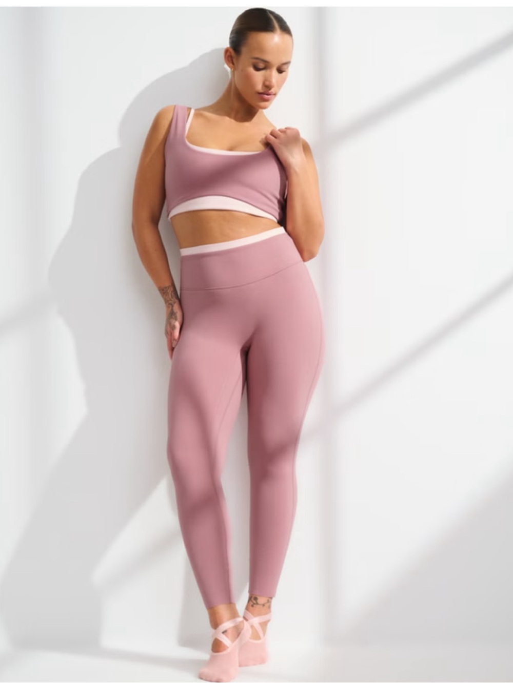 YPB studioFLEX Curve Love 7/8-Length Legging - Rose